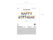 Picture of FOIL BALLOON HAPPY BIRTHDAY RAINBOW 340 X 35CM